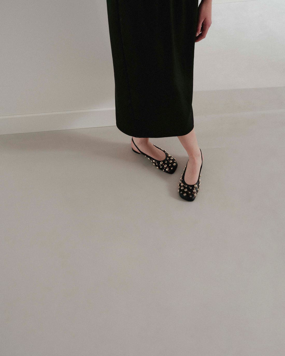 Mule Diane en cuero liso