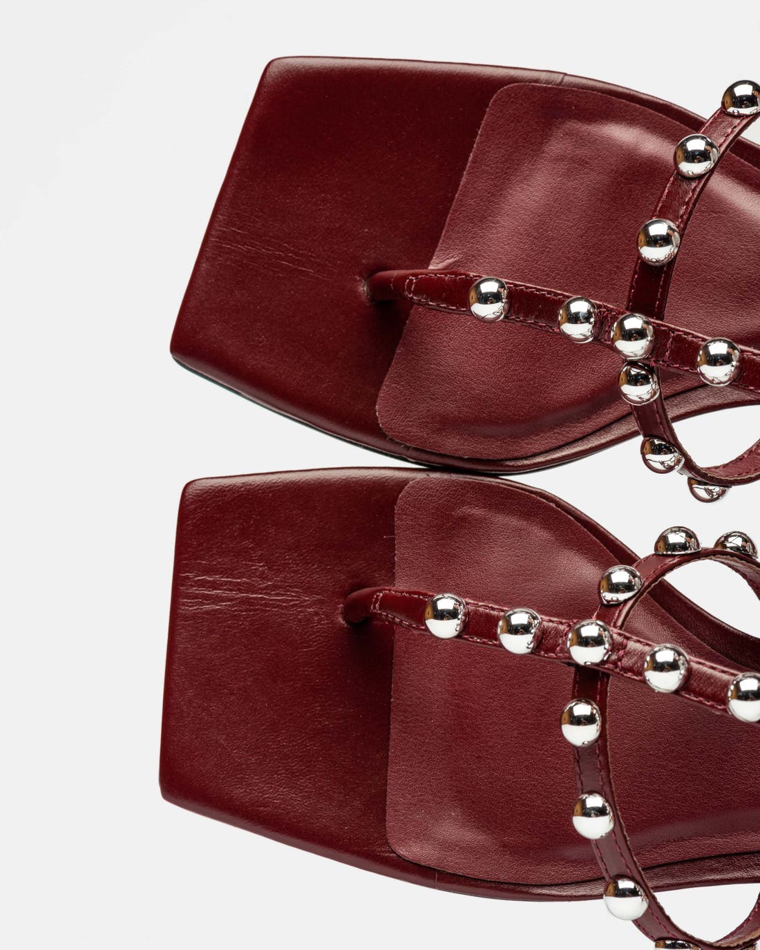 Sandalia baja Aurora en cuero liso