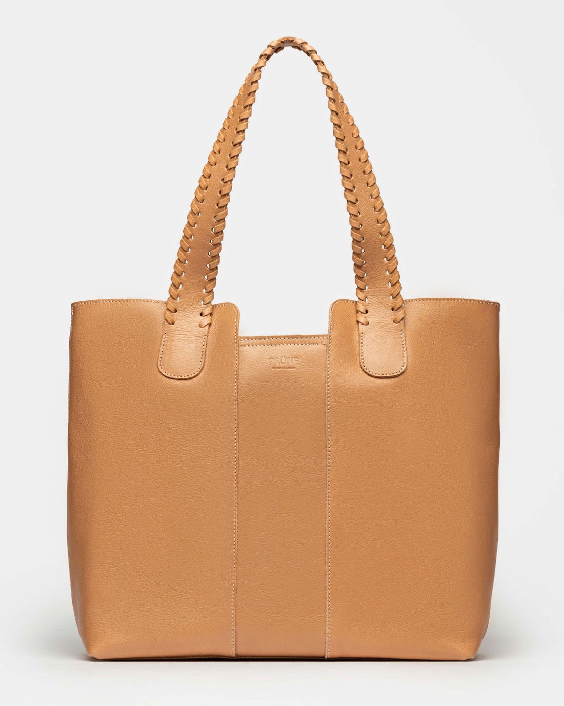 Shopper The Braided en cuero vegetal liso