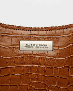 Bandolera Mia en cuero croco