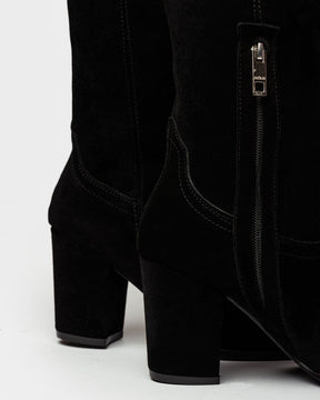 Bota caña alta Onassis en gamuza