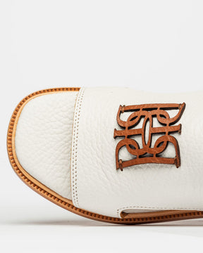 Flat Monogram en cuero graneado